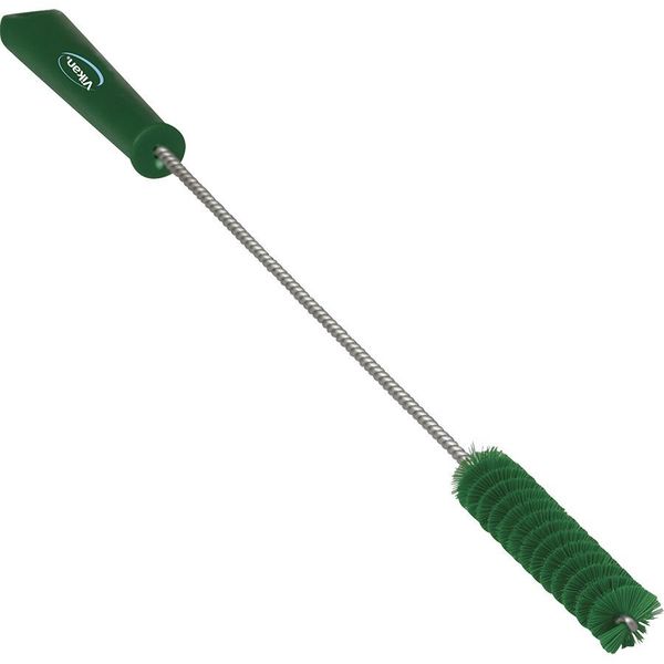 1 in W Tube and Valve Brush, Medium, 14 in L Handle, 5 57/64 in L Brush, Green, 19 9/10 in L Overall