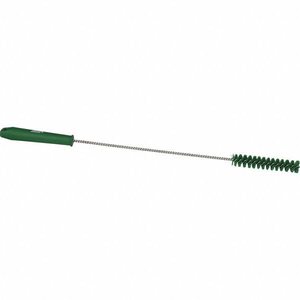 1 in W Tube and Valve Brush, Medium, 14 in L Handle, 5 57/64 in L Brush, Green, 19 9/10 in L Overall