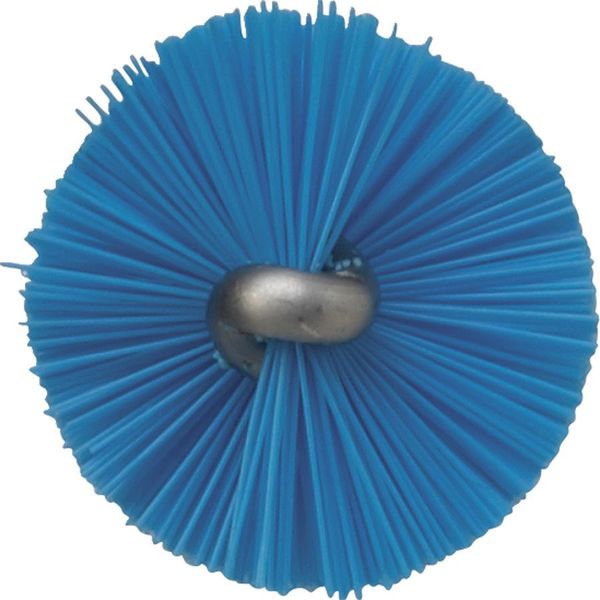 1 in W Tube and Valve Brush, Medium, 14 in L Handle, 5 57/64 in L Brush, Blue, 19 9/10 in L Overall