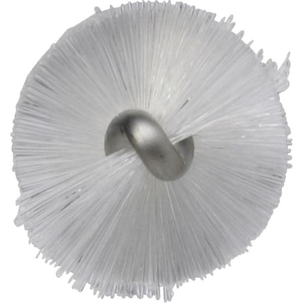 1 in W Tube and Valve Brush, Medium, 14 in L Handle, 5 57/64 in L Brush, White, 19 9/10 in L Overall