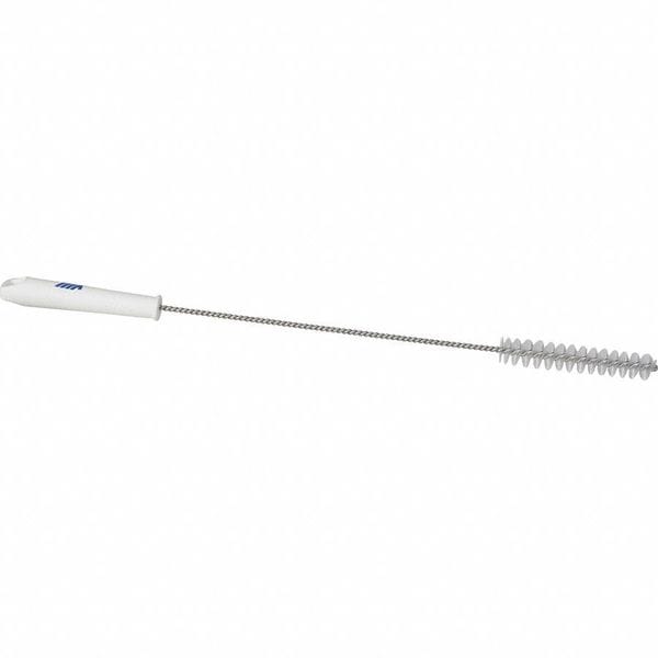 1 in W Tube and Valve Brush, Medium, 14 in L Handle, 5 57/64 in L Brush, White, 19 9/10 in L Overall