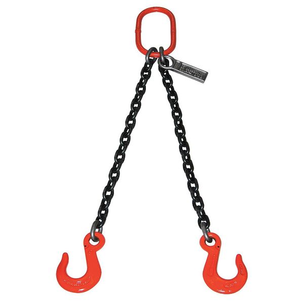Chain Sling, Dbl Leg, 61100 lb, 3/4In, 12ft