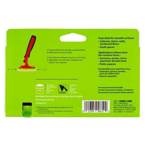 PaintPadRefill, 3-3/4inx7in, Plastic, Green