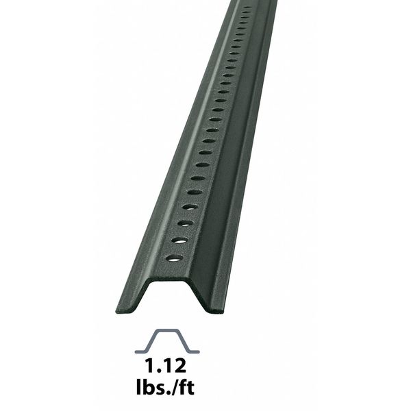 Sign Post, Green, Steel, 8 ft L