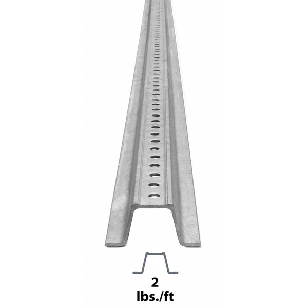 Sign Post, Silver, Steel, 12 ft L