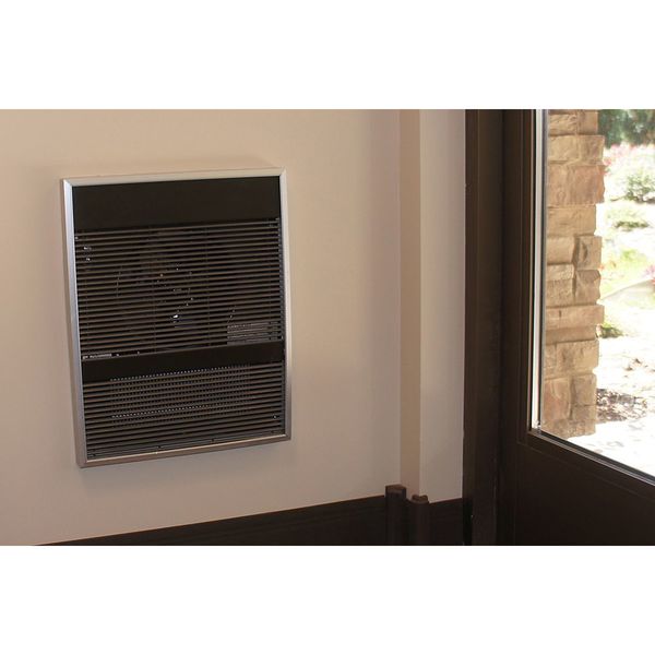 Recessed Electric Wall-Mount Heater, Recessed or Surface, 4000/2000 W