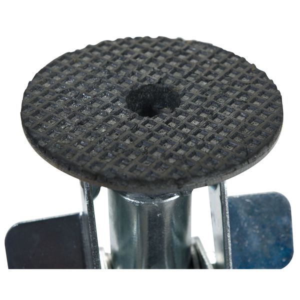 Floor Lock, Top Plate, 7 in H, 6 in. Caster