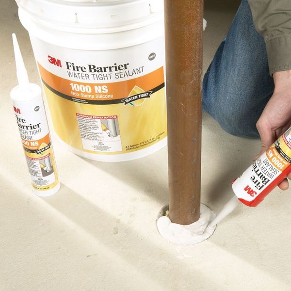 Fire Barrier Sealant, 4-1/2 gal., Gray