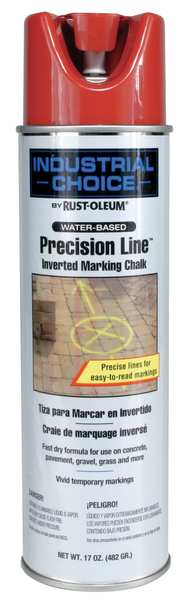 Inverted Marking Paint, 17 oz., Red, Water -Based