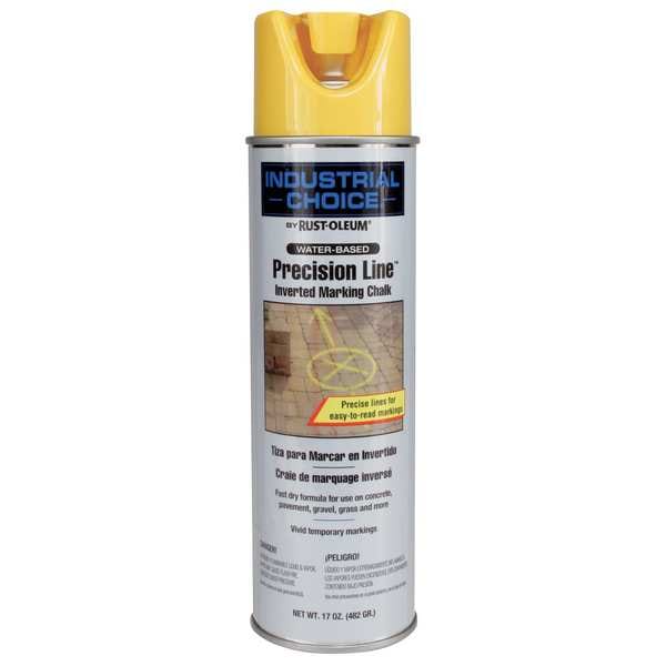 Inverted Marking Paint, 17 oz., APWA Yellow, Water -Based