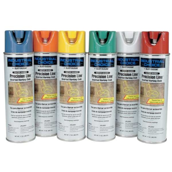 Inverted Marking Paint, 17 oz., APWA Yellow, Water -Based