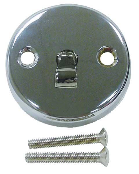 Overflow Plate Assembly with Lever, Brass