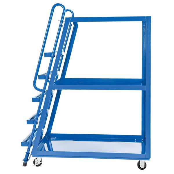 Steel Stock Picking Ladder Cart 1000 lb. Capacity, 56-1/8