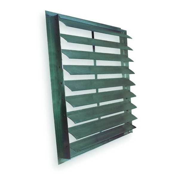 16 in Backdraft Damper / Wall Shutter, 16-1/2 in x 16-1/2 in