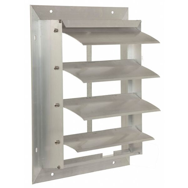 16 in Backdraft Damper / Wall Shutter, 16-1/2 in x 16-1/2 in