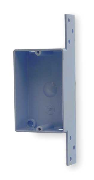 Electrical Box, Shallow, w/Bracket, PVC