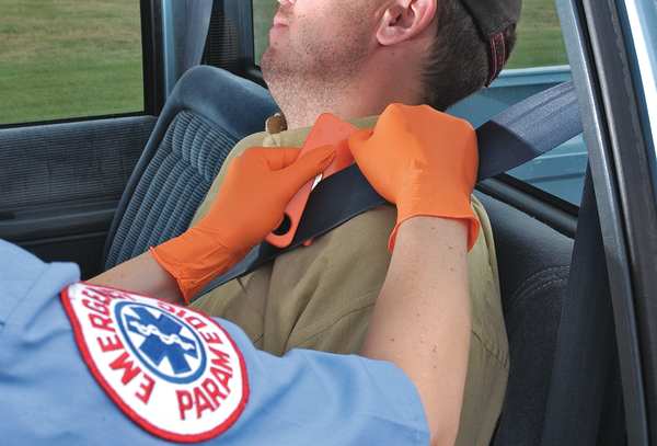 Microflex Disposable Nitrile Gloves, Exam Grade, Powder-Free, L, (9), Hi-Vis Orange, 100 Pack