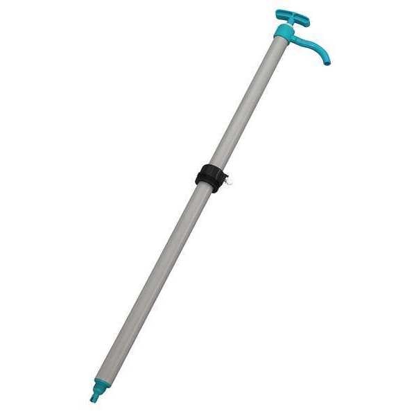 Hand Drum Pump, Piston, PVC, 11/16In OD