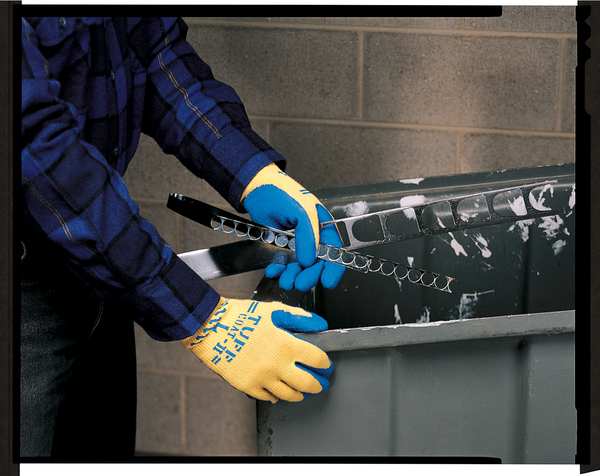 Cut Resistant Gloves, Yellow/Blue, L, PR