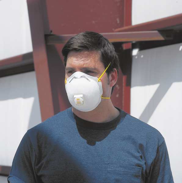 N95 Disposable Respirator, 8511, Cool Flow Exhalation Valve, Dual Headstrap, Nose Clip, Pack of 10