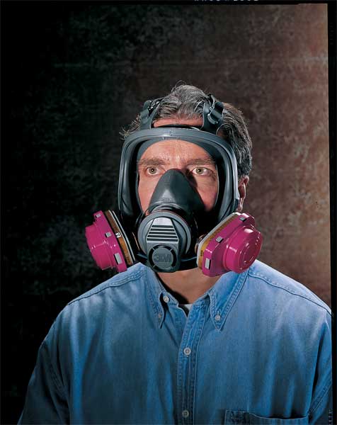 Full Facepiece Reusable Respirator, With Cool Flow Valve, 6000 Series, Size Large