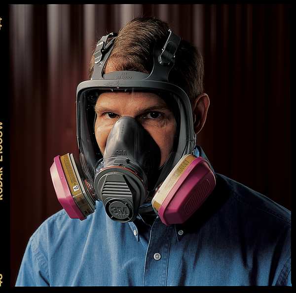 Full Facepiece Reusable Respirator, With Cool Flow Valve, 6000 Series, Size Medium