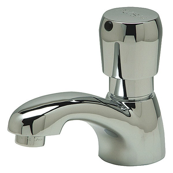 Metering Single Hole Mount, 1 Hole Bathroom Faucet, Polished chrome