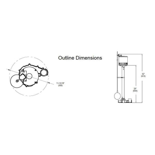 Pump, Sump, 0.50 HP