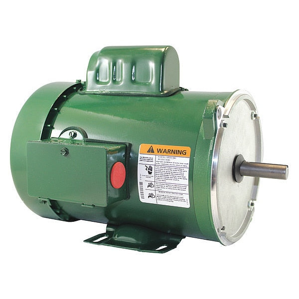 Auger Drive Motor, Capacitor-Start, 1 HP, 115/230V AC, 1,725 Nameplate RPM, 56Y Frame