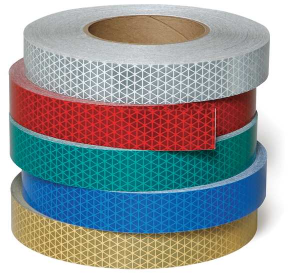 Reflective Tape, W 1 In, White
