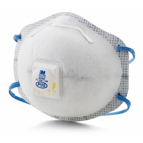P95 Disposable White Particulate Respirator w/ Valve 10pk.