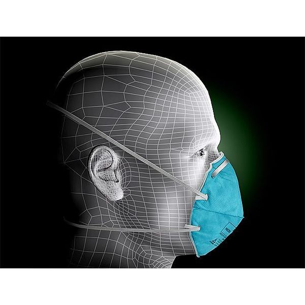 N95 Disposable Healthcare Respirator, Universal, Green, PK20