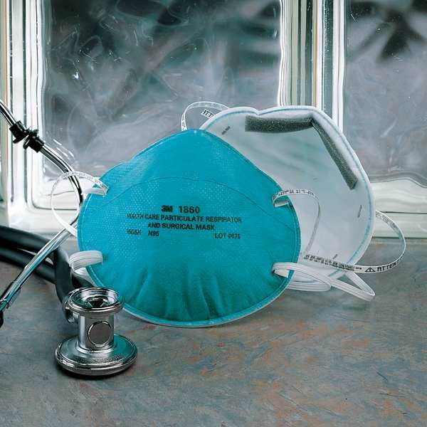 N95 Disposable Healthcare Respirator, S, Green, PK20