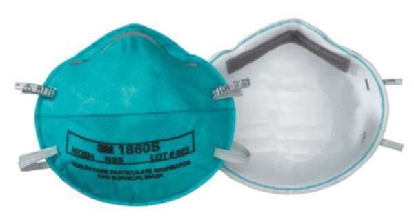 N95 Disposable Healthcare Respirator, S, Green, PK20