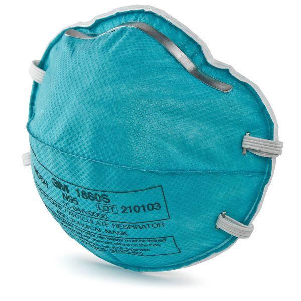 N95 Disposable Healthcare Respirator, S, Green, PK20