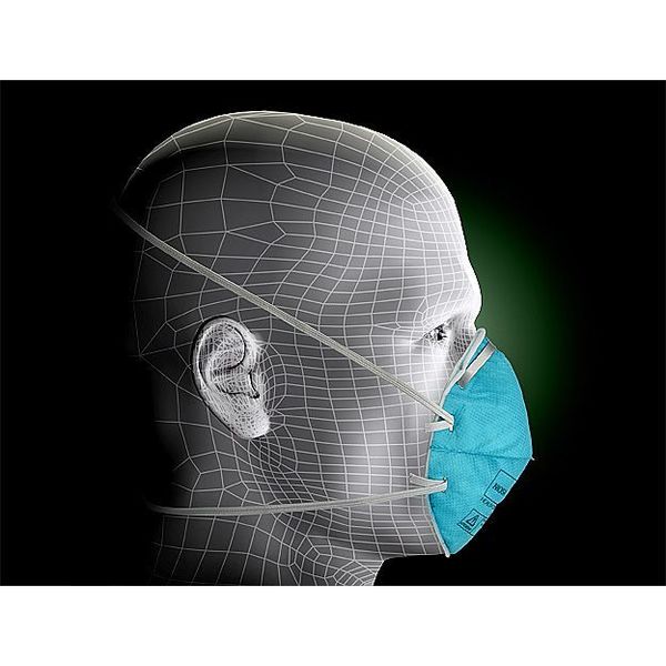 N95 Disposable Healthcare Respirator, S, Green, PK20