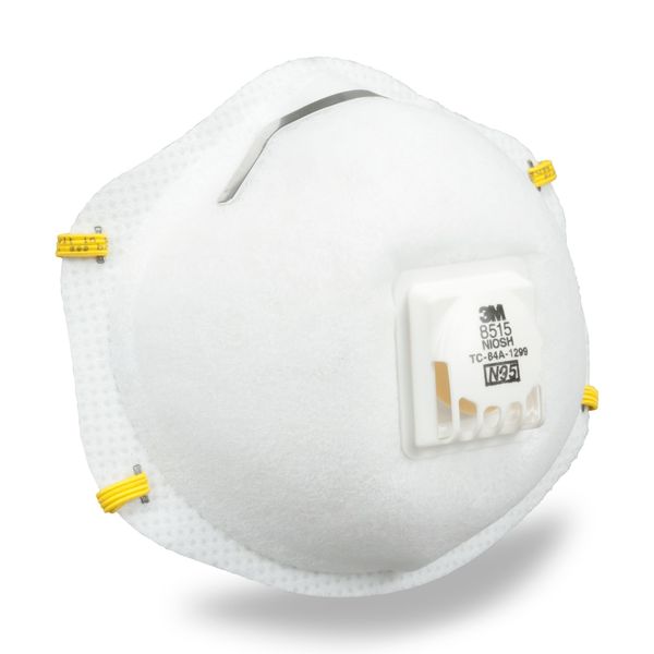 N95 Disposable Respirator, Cool Flow Valve, Molded, Dual Headstrap, Welding Respirator, Pack of 10