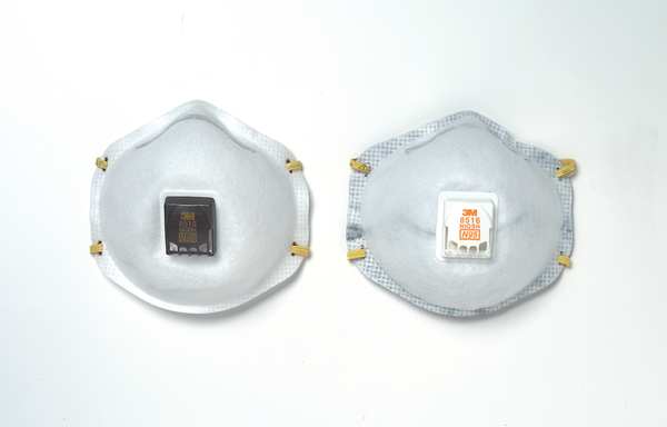 N95 Disposable Respirator, Cool Flow Valve, Molded, Dual Headstrap, Welding Respirator, Pack of 10