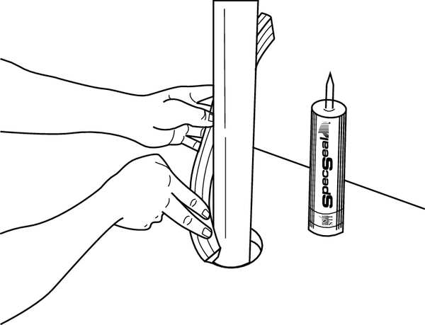 Fire Barrier Sealant, 10.1 oz., Red