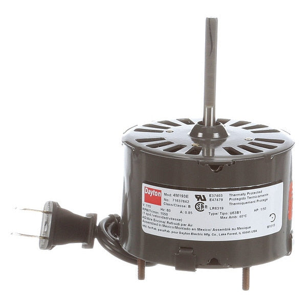 HVAC Motor, 1/50 HP, 1550 rpm, 115V, 3.3