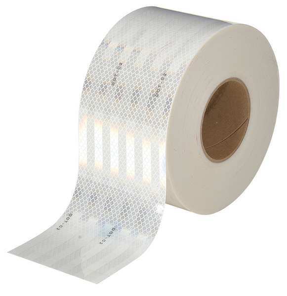 Conspicuity, Continuous, 4 In, White, Truck