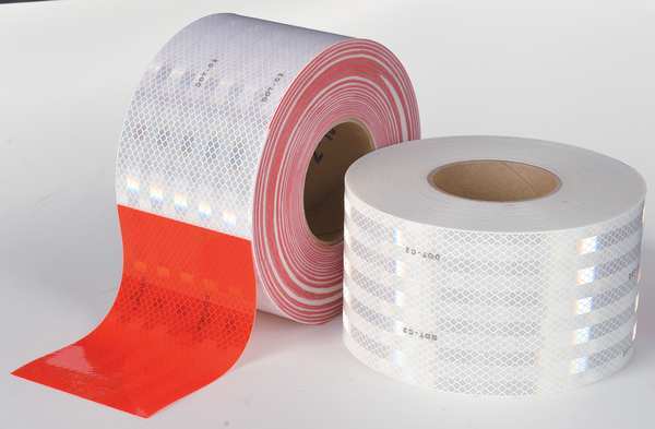 Conspicuity, Continuous, 4 In, Wht/Rd, Truck