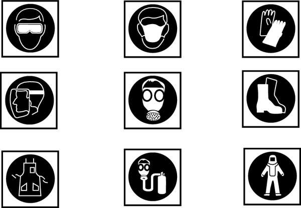 Safety Label, 3/4 In. H, 3/4 In. W, PK36