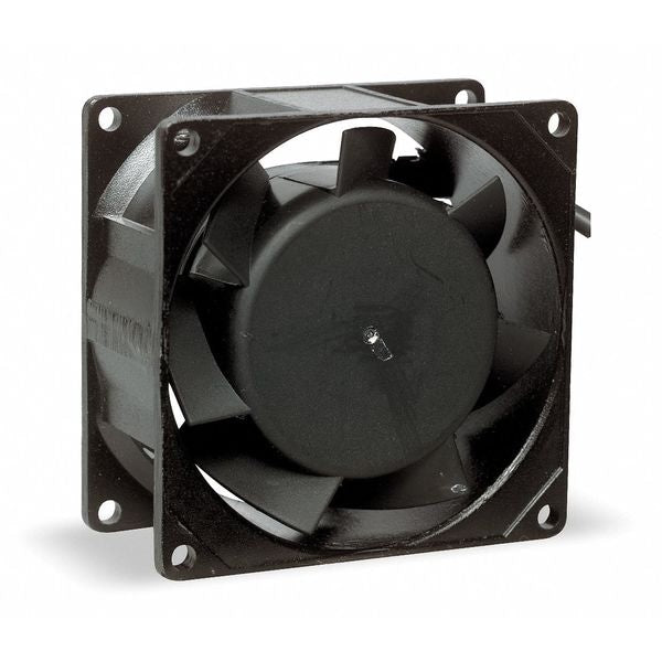 Axial Fan, Square, 12V DC, - Phase, 48 cfm, 3 5/8 in W.
