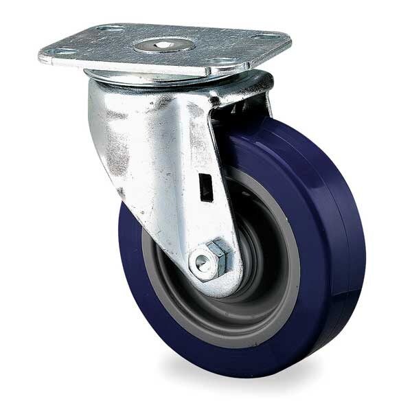 Swivel NSF-Listed Plate Caster, Poly, 4 in., 275 lb.