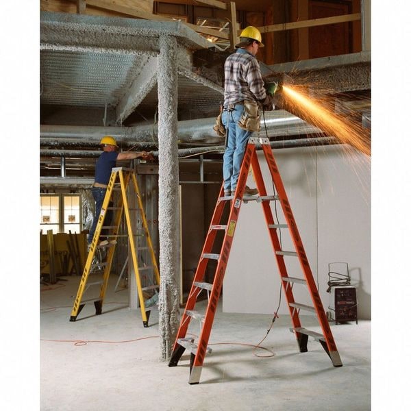 10 ft Fiberglass Twin Platform Stepladder