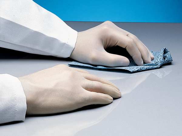 Lightweight Latex Exam Gloves, Natural Rubber Latex, Powder Free, Natural, 100 PK