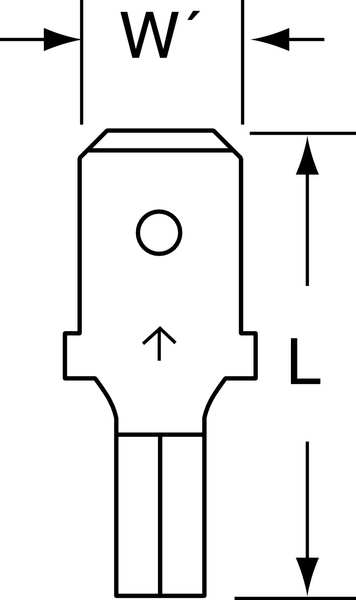 Scotchlok Male Disconnect, Bare, 16-14AWG, PK100