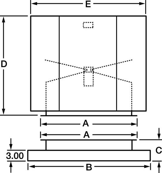 Curb Cap, 42 In. D, 6 In. H, 42 In. W
