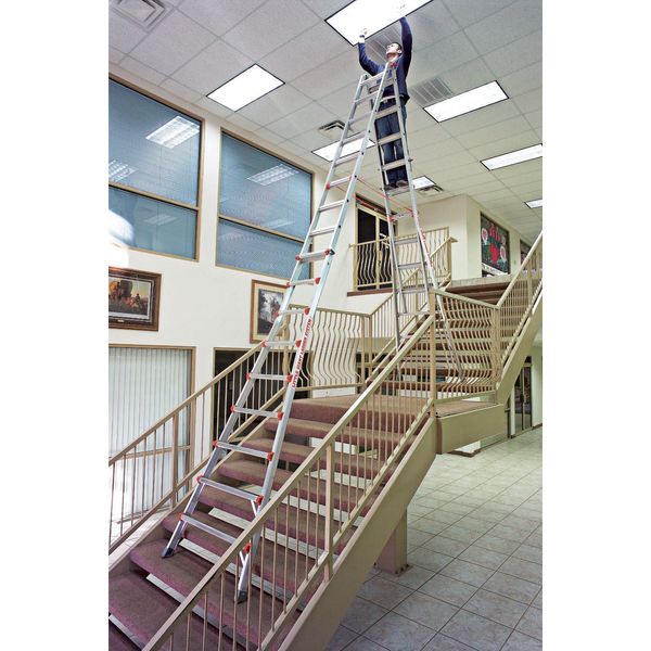 8 to 15 ft Aluminum Telescoping Stepladder